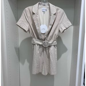 Princess Polly Linen Romper Size 2